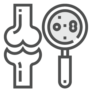 Women's health bone scan icon